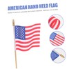 FUNOMOCYA American Flag Stick 40 Mini Flags Handheld for 4th