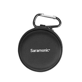 Saramonic Zippered Clamshell Lavalier Protective Case with Carabiner for Lavalier Microphones, Clips, Windscreens and More (SR-CS1)