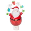 Night Light Santa and Garland 7.75" LED Christmas Light Decor