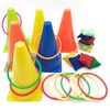 Carnival Games Set Propylene with Mesh Bag Traffic Cone Throwing