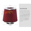 RED 3.25" 82.5 mm Inlet Cold Air Cone Replacement Quality