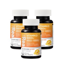 The Real (더리얼)더리얼 비타민D 5000IU 150mg x 180캡슐 x 3박스 (The Real) The Real Vitamin D 5000IU 150mg x 180 Capsules x 3 Boxes
