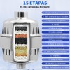 JESWO Cabeza de Ducha Filtrado, 15 Etapas Filtro de Agua