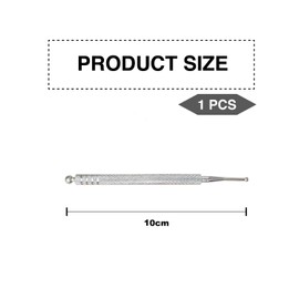 KGDUYC Acupressure Pen, Acupressure Pen, Massage Pen, Meridian Pen, Acupressure Sticks, Scar Care, Stainless Steel, Length 10 cm, Ball Diameter 2/5 mm