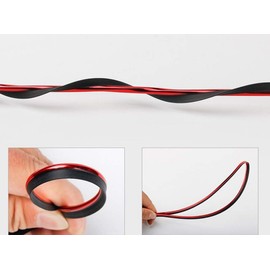Tuokay, 10 m Car Trim Indoor, Galvanised Interior Trims, Car Gap Filler, Car Interior Accessories (Red)