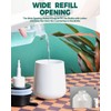 Bosilunlife Foam Soap Dispenser - 12Oz Matte White Ceramic Foaming