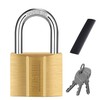 KAWAHA 81/40-1P Brass Padlock (Waterproof Solid Brass Lock) Shed Storage