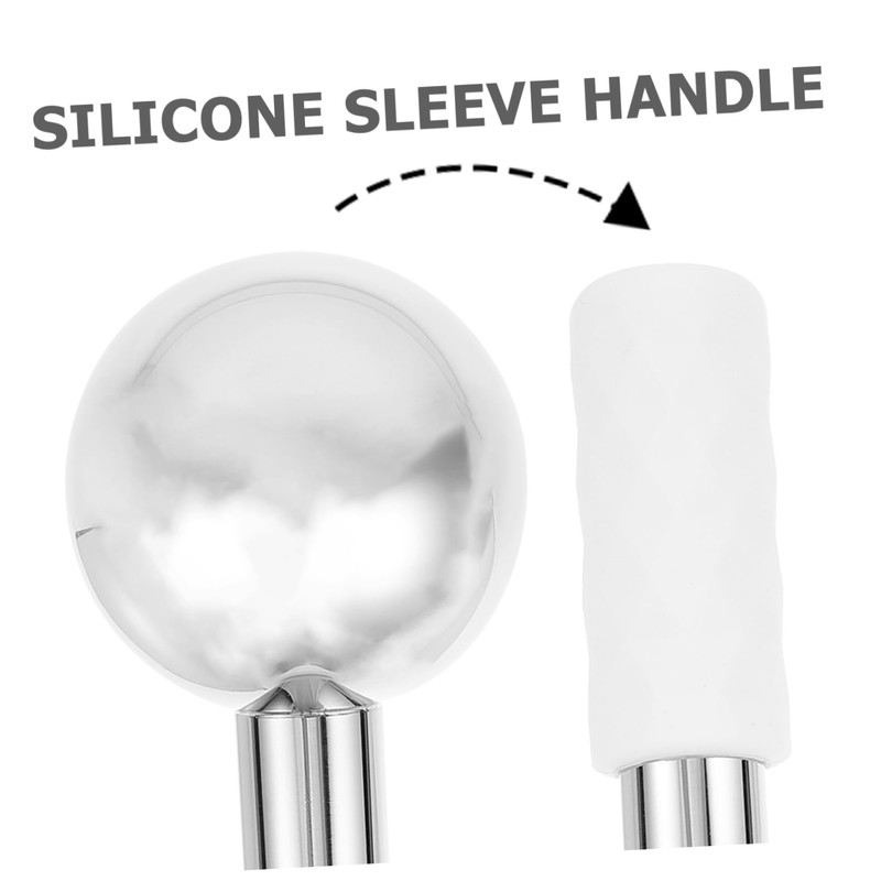 Healeved 2pcs Stainless Steel Ice Globes for Face Massage Handheld