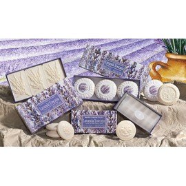 Lavender soap, handmade Italian soap from Fiorentino, pack of 3, 125 g each