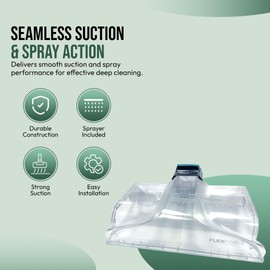 Upgraded Replacement Front Floor Nozzle and Sprayer Assembly for Hoover - Works for all 1st Generation Smartwash Models - OEM # 440012809 (With Sprayer)