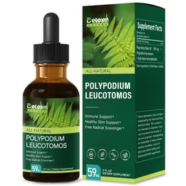 DetoxenNATURE Polypodium leucotomos Extract Drops for Immune & Healthy Skin Support. High and Fast Absorption Herbal Supplements. 2oz