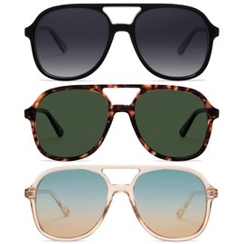 Arjien Polarized Sunglasses for Women with UV Protection 70s Vintage Aviator Sunglasses for Women Trendy Sunglasses for Women