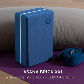 Bodhi ASANA Brick XXL Yoga Block Made of EVA Foam Aid for Beginners and Advanced Users Training Accessories for Yoga, Pilates & Meditation Equipment for Iyengar Yoga Light Grey