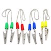 Honbay 4PCS Dental Bib Holder Clips Ball Chain Napkin Clips