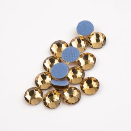 Crystal Lane DIY Flat Back Hotfix Rhinestones, ss16 (4mm), Light Colorado Topaz 1440pcs