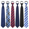 GHTIYLP Mens Tie Pre-tied Adjustable Men's Neckties, Zipper Ties for