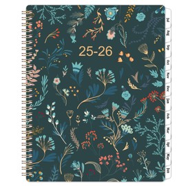 2025-2026 Planner - Academic Planner 2025-2026, Jul 2025 - Jun 2026, 2025-2026 Planner Weekly and Monthly, 8.5" x 11" 2025-2026 Calendar Monthly Planner with Tabs & Pocket, Flexible Cover, Twin-Wire Binding