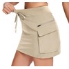Timuspo Tennis Skirt with Shorts High Waist Pencil Skirt Solid