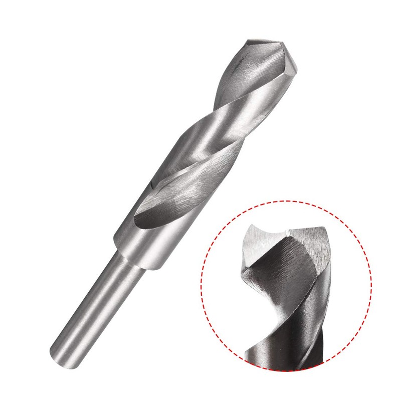 sourcing map 21 mm Drill Bit Straight Shaft Shaft 1/2
