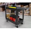 MaxWorks 80855 500-lb Utility Service PP Cart With Two Trays