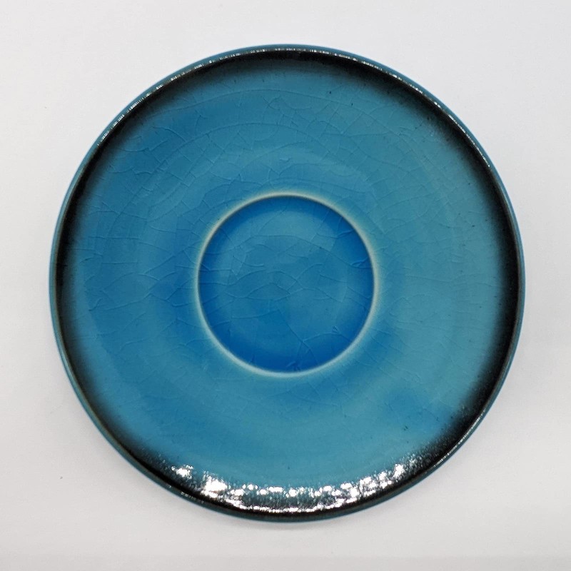 Utsuwa Roan Mino Ware Higashiyama Kiln "Turkish Blue" Coffee Cup