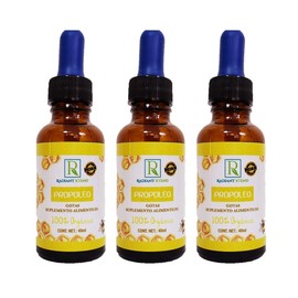 KIT DE 3 PROPOLEOS ORGANICOS EN GOTAS CONCENTRADO 100% NATURAL