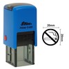 No Smoking Or Not Allowed Sign Icon Round Rubber Stamp