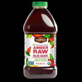 Madhava Amber Raw Agave, 46 Ounce -- 4 per case.