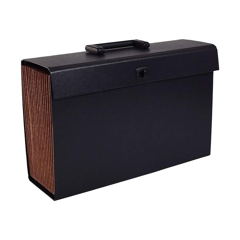 Staples 906796 Expanding File A-Z Index Legal Size 19-Pocket Black