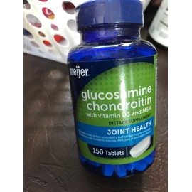 Meijer Glucosamine Chondroitin 150 Tablets exp 09/23