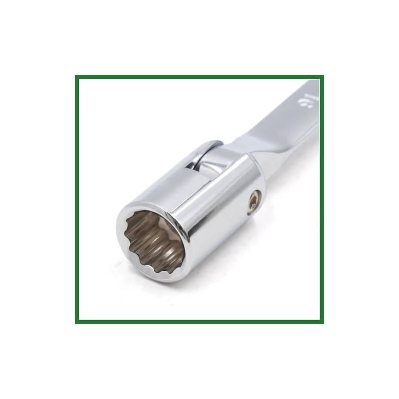 Motoforti 16mm Swivel Head Combination Socket Spanner Wrench Auto Car