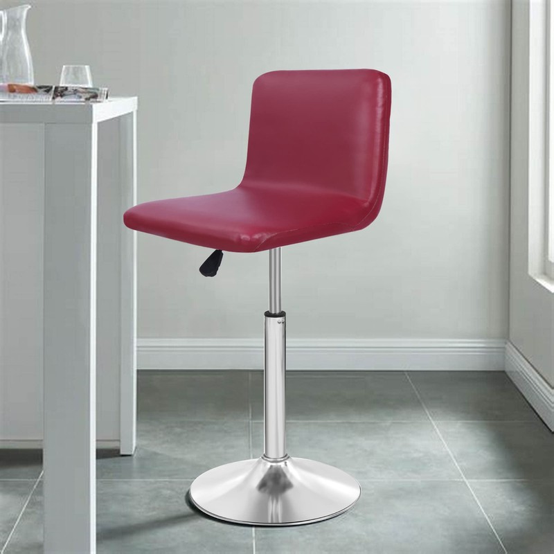 Deisy Dee Waterproof Bar Stool Chair Covers, PU Leather Barstools