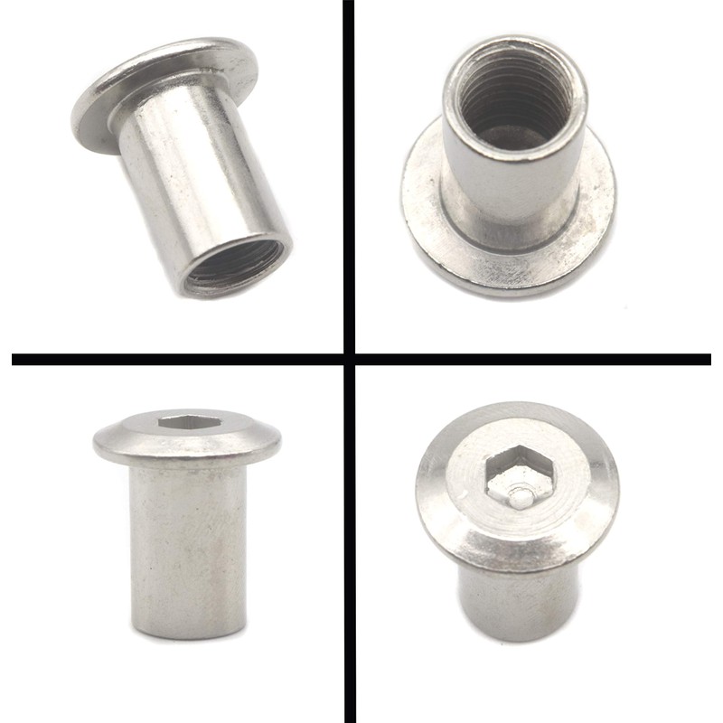 cSeao 20pcs M8 x 18mm 1.25mm Pitch Rivet Hex Socket