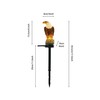 CHUANGFENG Eagle Figurine Garden Solar Stake Light Eagle Solar Lights