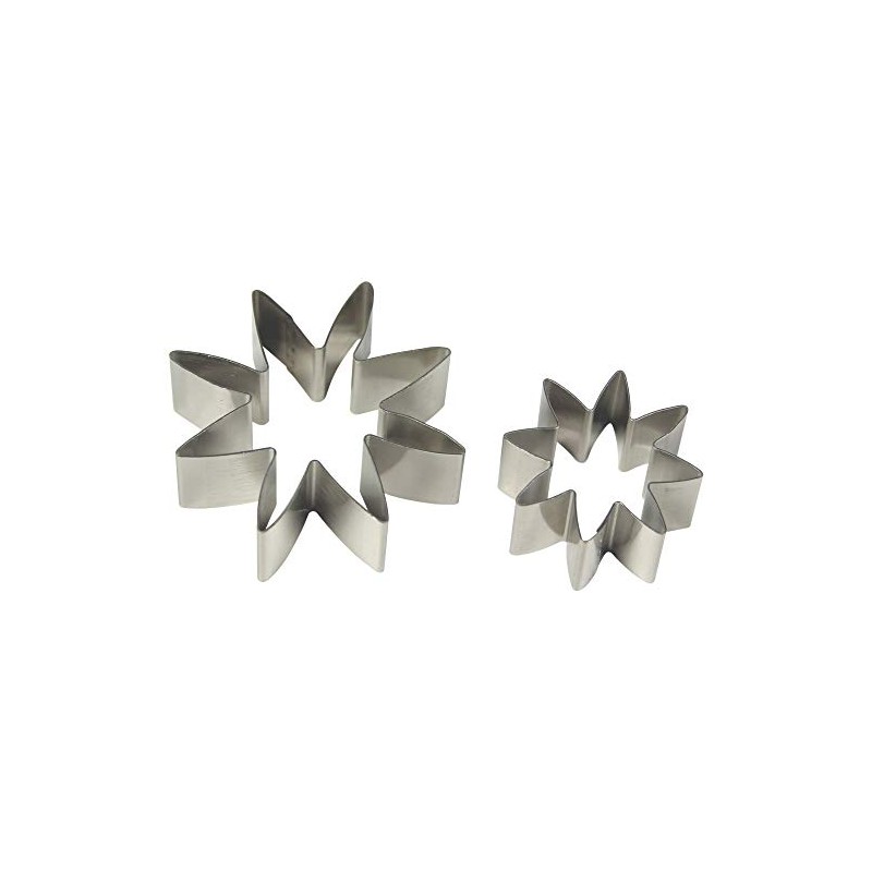 PME Stainless Steel Daisy 8 Petal Cutters, Small Size, Set