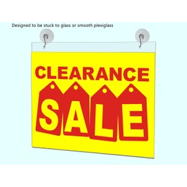 Marketing Holders 4 Pack Suction Cup Hooks Sign Holder 14” x 11” Document Holder Double Sided Window Mount Menus Daily Specials and Special Events Sign Sleeve for Restaurants and Cafes