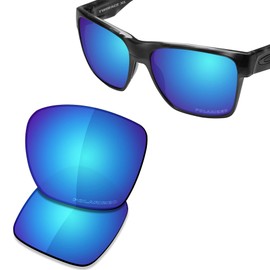 SAUCER Premium Replacement Lenses & T4 Screwdriver & Screw for Oakley TwoFace XL OO9350 Sunglasses High Definition - Glacier Blue Polarized