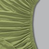 wyewye Single Fitted Sheet, Light Green, 90x190 cm with 40
