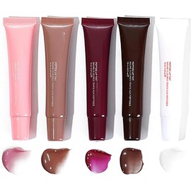 Fafamoon Lip Oil y Lip Gloss - Ice Watery Lip Tint, Lip Glow, Nonstick y Long-Lasting