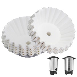 Paper Coffee Filters Compatible with Hamilton Beach Coffee Maker, 100 Pcs White Perforated Disposable Filters for Hamilton Beach 45 Cup