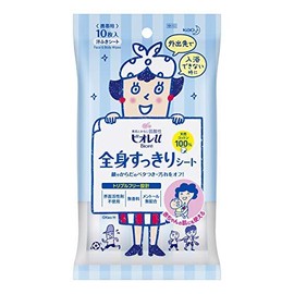 Kao Bioreu Full Body Refreshing Sheet, Portable, Pack of 10 x 3 Pieces