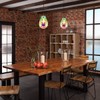 BEWAMF Modern Glass Island Pendant Light Lava Irregular Shape Chic