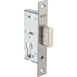 Window Lock to Lock/Backset 40 mm/Cuff 150 mm Flat Stainless Steel, Pack of 1