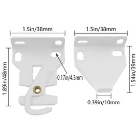 ZZLZX R 16 Roller Shade Bracket 1 Pair White Roller Shade Brackets #RB560 fro R16 Clutch