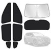 for Nissan Rogue 2021-2025 Car Window Shades, 8pcs Privacy Sun