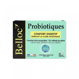 벨록 프로바이오틱스 다이제스트 컴포트 30 식물성 캡슐 Belroc Probiotics Digest Comfort 30 Plant-Based Capsules