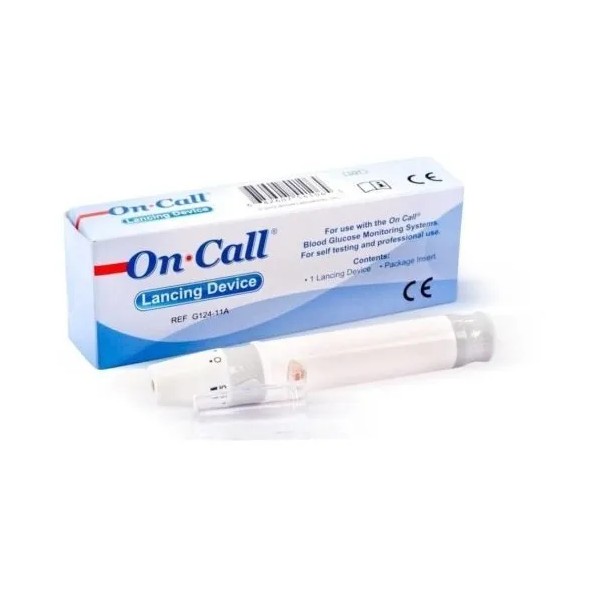 Disparador De Lancetas Universal On Call Caja con 1 pieza