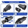 Oblinple Schuko Coupling 250 V 16 A, Plug Coupling with