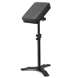 POARMEEY Tattoo Arm Rest Stand with Soft Pillow & 360° Rotation - Adjustable Height & Angle Control, StableTriangular Metal Base for Tattoo Studios & Artists