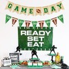 VILIFEVER VILIFEVER Game Day Burlap Banner Football Themed Garland Bunting,